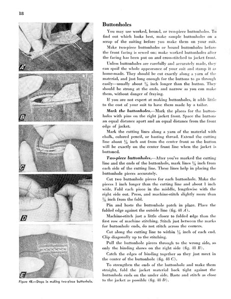 1946 How to Tailor a Woman's Suit Magazine by U.S. Dept. of Agriculture (Reproduction)