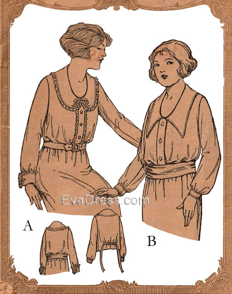 1920's Shirtwaist (Blouse) B20-2113