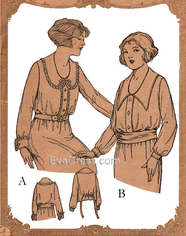 1920's Shirtwaist (Blouse) B20-2113
