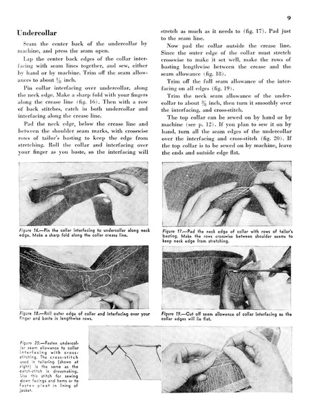 1946 How to Tailor a Woman's Suit Magazine by U.S. Dept. of Agriculture (Reproduction)