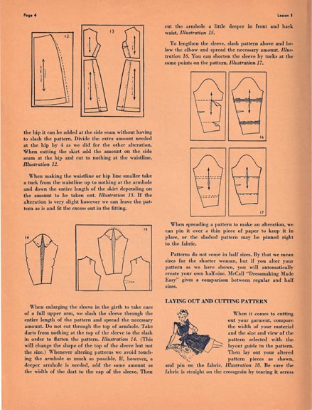 1943 Original 'The McCall Sewing Corps' Series of Lessons Booklets