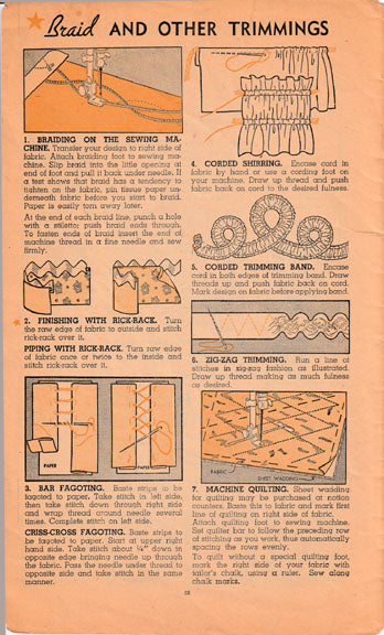 Original 1945 Simplicity Sewing Booklet