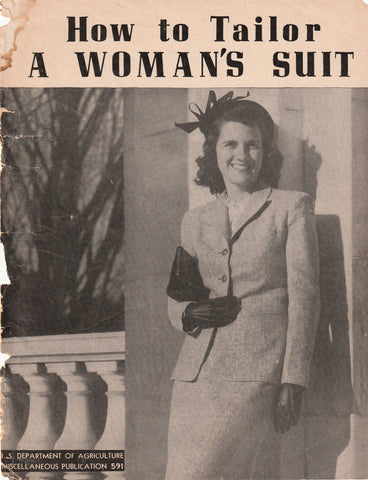 1946 How to Tailor a Woman's Suit Magazine by U.S. Dept. of Agriculture (Reproduction)