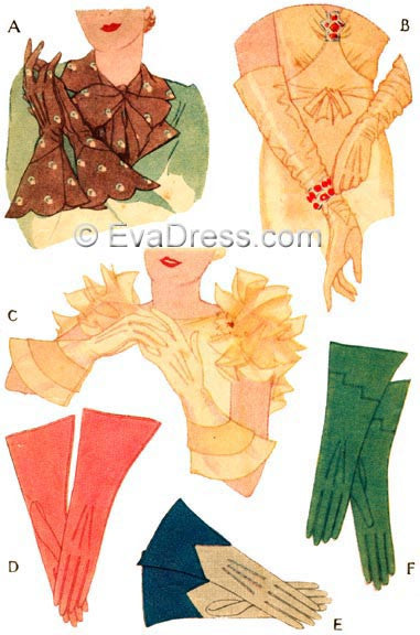 E-PATTERN 1933 Dressmaker Gloves E117