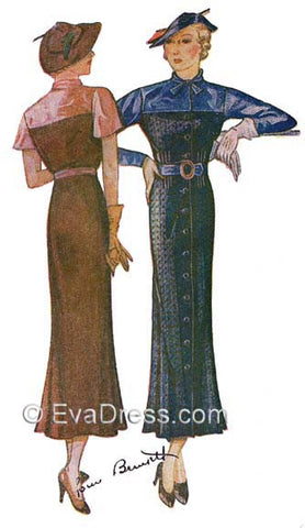 1935 Coat Frock D30-119