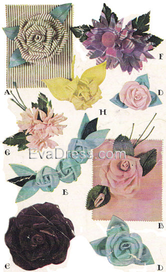 1946 Fabric Flowers Acc40-1246