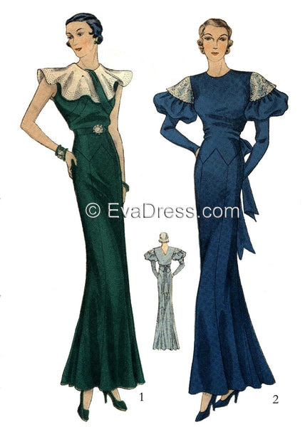 1933 Evening Gowns, E30-1325