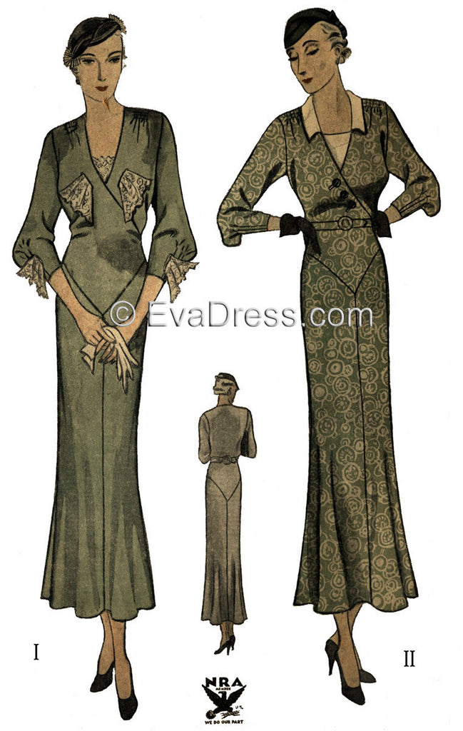 1934 Day or Tea Frock D30-1429