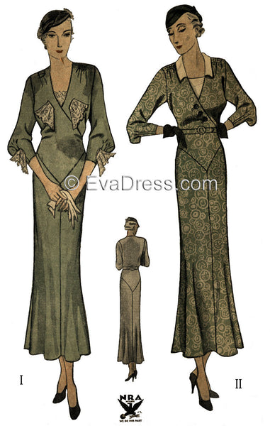 1934 Day or Tea Frock D30-1429