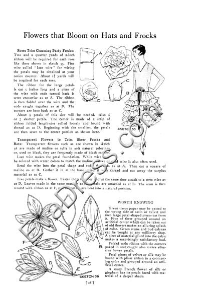 Reproduction 1928 Clark's 'Easy Way to Pretty Frocks' Sewing Booklet (Printed)