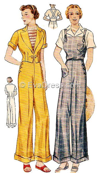 1936 Overalls/Trousers Ensemble T30-1930