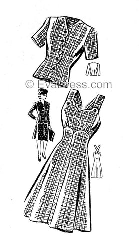 1940's Sun Dress & Jacket, D40-1979