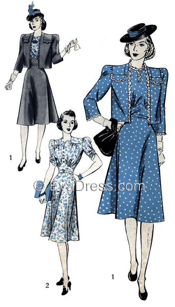 1941 Frock & Bolero, D40-1990