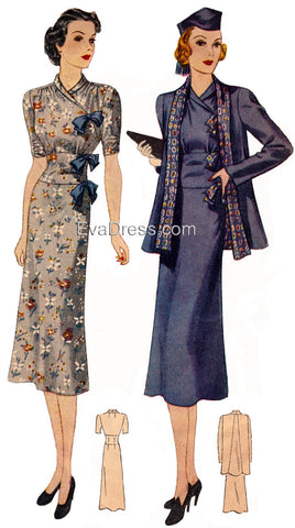 1938 Dress & Reversible Jacket SE30-2653