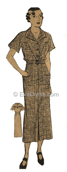 1934 Morning Frock, D30-2673