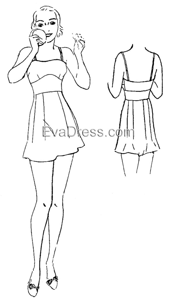 1930's Ladies' Combination Undergarment, U30-2704
