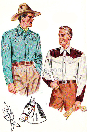 1949 Men's Western Shirts S40-3054