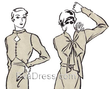 E-PATTERN 1934 Evening Gown, E3672