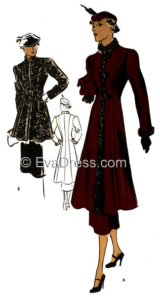 1936 Coat & Skirt, C30-3916