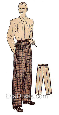 1940's Men's Trousers T40-3988