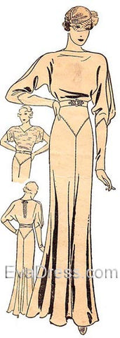 1933 Evening Gown E30-4327