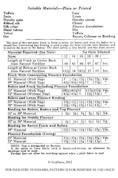 1935 Evening Gown & Bolero E30-467