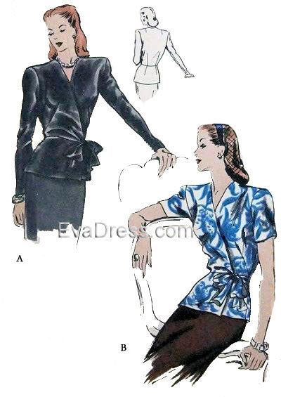 1944 Tunic Blouse, B40-5276