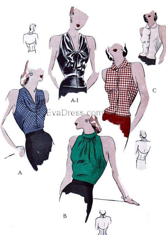 1945 Halter Tops B40-5279