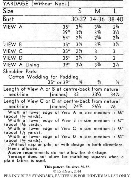 E-PATTERN 1945 Mandarin Coat E5477