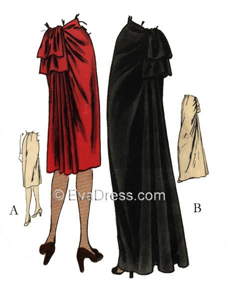 1945 Bustle Skirts Sk40-5569