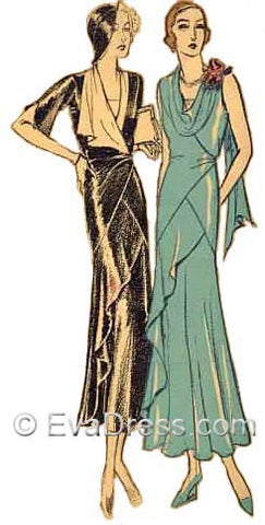 1932 Evening or Street Frock D30-5809