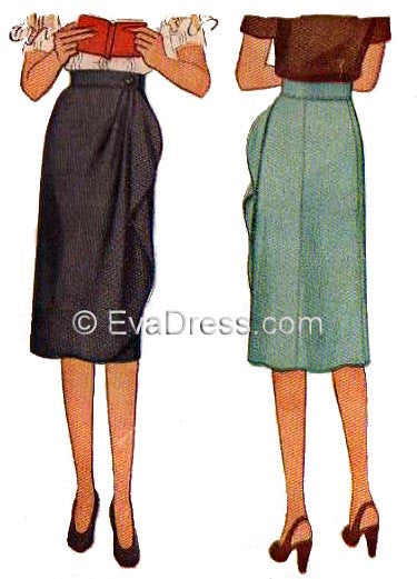 1944 Wrap Skirt, Sk40-5817