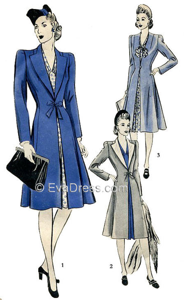 1943 Redingote, C40-603