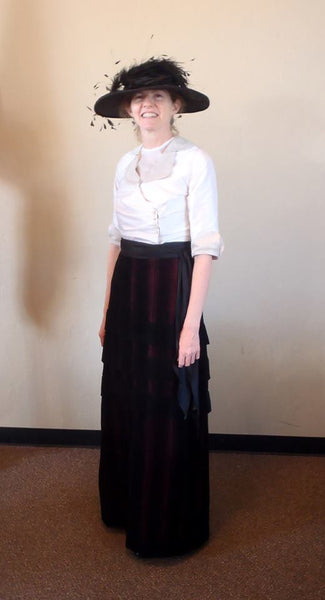 1912 Two-Piece Tucked Skirt Sk10-6683