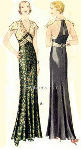 E-PATTERN 1932 Evening Gown E6983