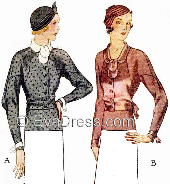 1932 Blouses B30-7143