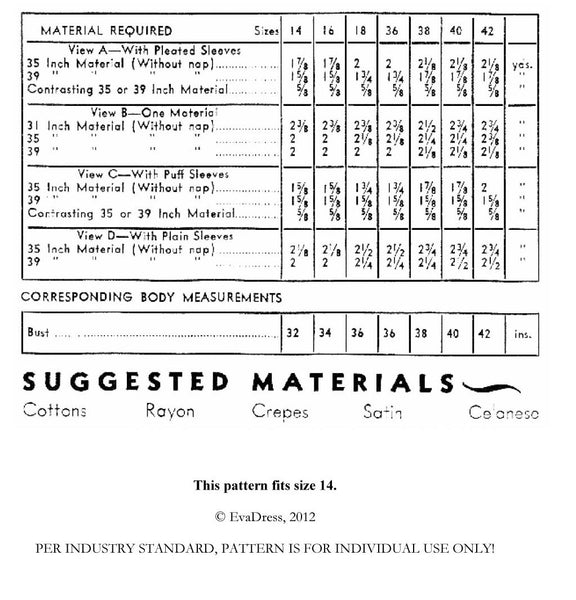 1933 Blouses, B30-7273