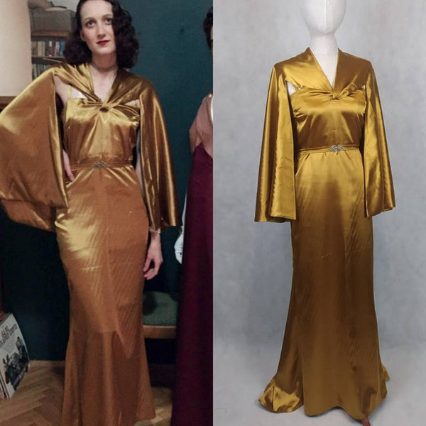 1930's Dinner Gown & Cape E30-744