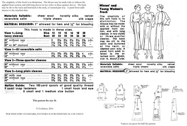 1936 Dresses, D30-7911