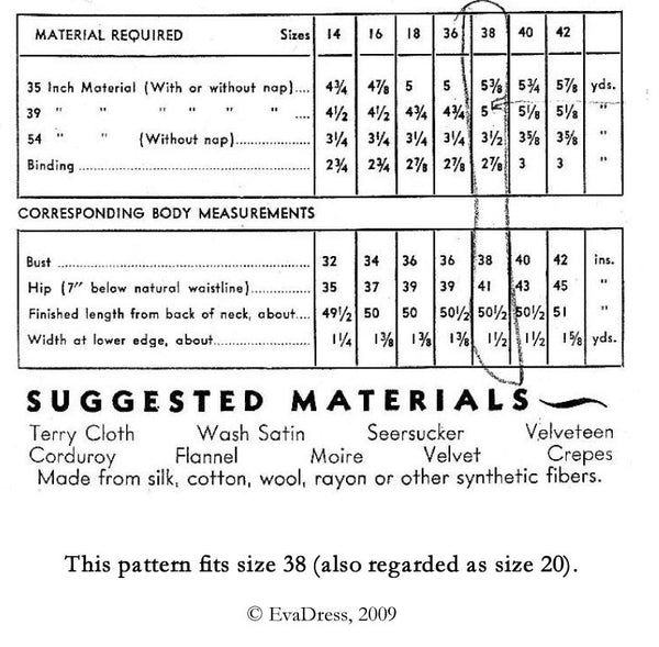 1934 Bathrobe NL30-8094