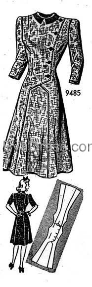 1943 Coat Dress, D40-9485