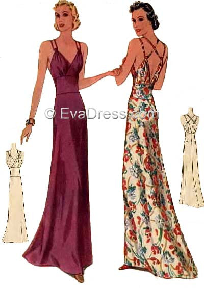 1939 Evening Gown E30-9774