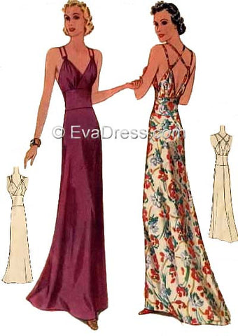1939 Evening Gown E30-9774
