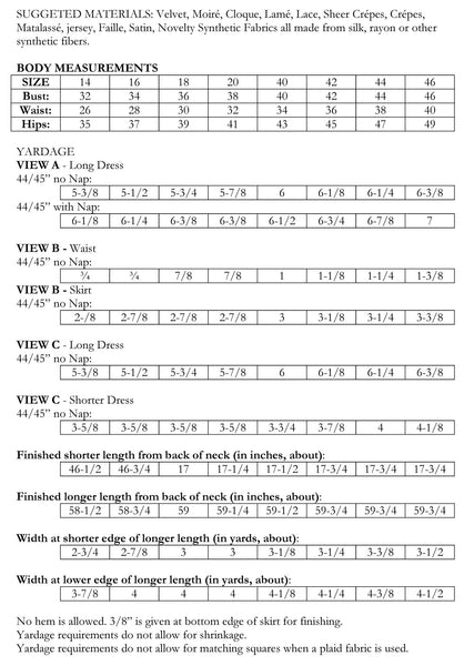 E-PATTERN 1938 Dinner Dresses E9906
