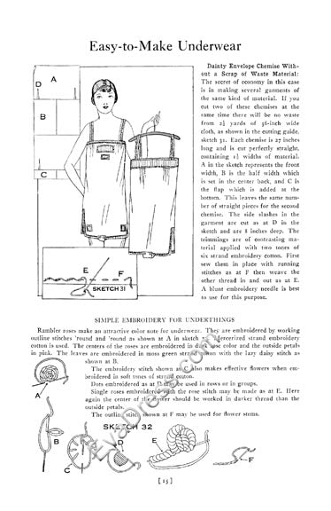 Reproduction 1928 Clark's 'Easy Way to Pretty Frocks' Sewing Booklet (Printed)