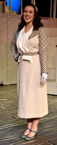 1935 Frock with Jabot D30-5281