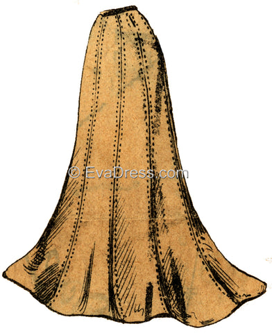 1901 Trumpet Skirt Sk00-Jupe
