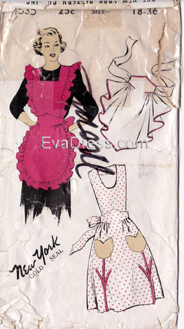 1950 Aprons, Original New York 535 36" bust