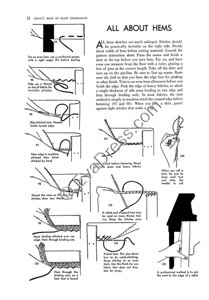 Reproduction 1937 Vogue Sewing Booklet (Reproduction)