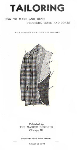1945 Master Tailoring Booklet (Reproduction)